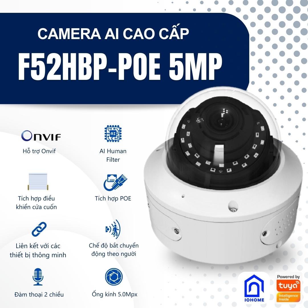Camera âm trần WiFi Tuya F52HBP-POE 5MP