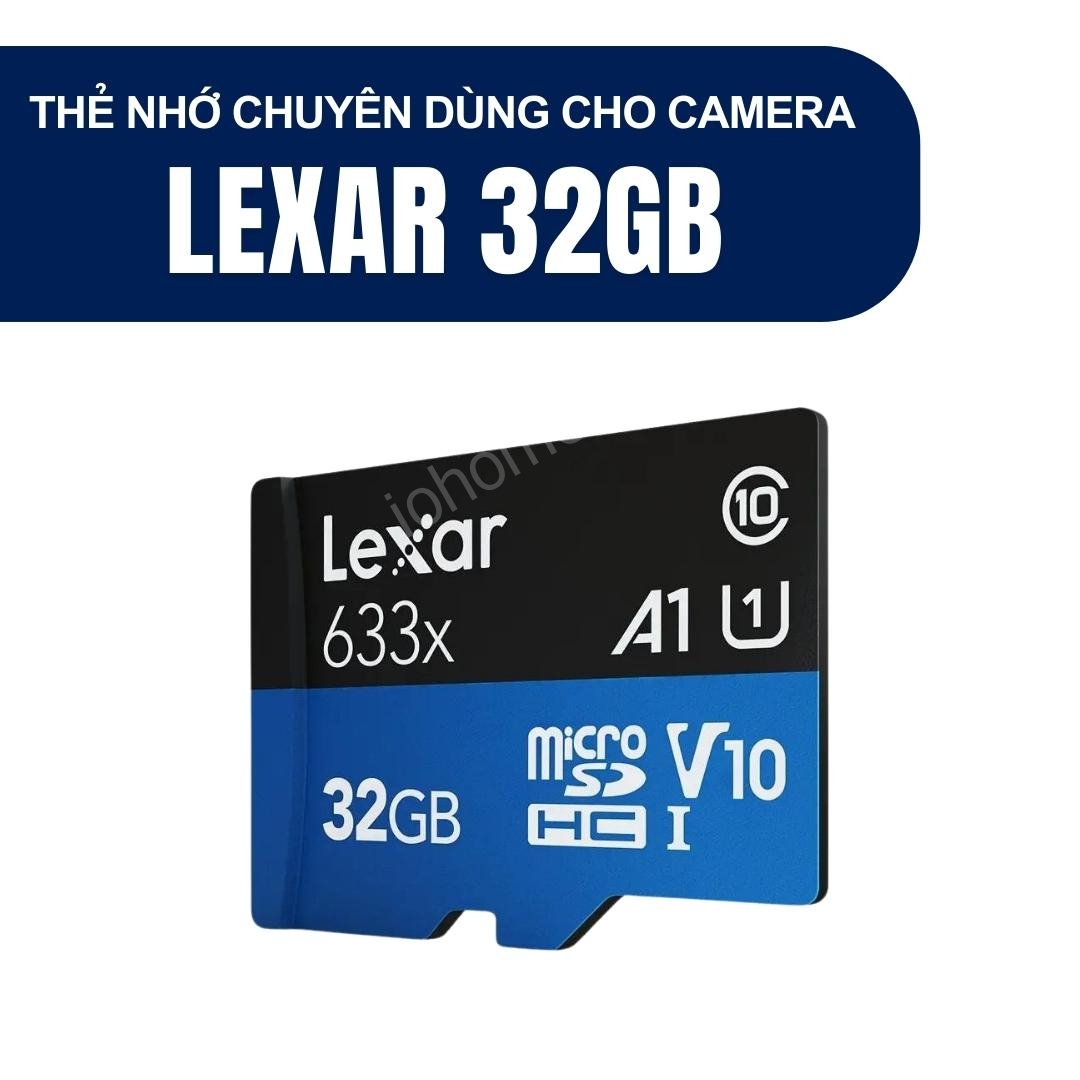 Thẻ Nhớ MicroSDXC Lexar U3 V30 A1 32GB 633x 95MB/s - Chuyên dùng cho Camera