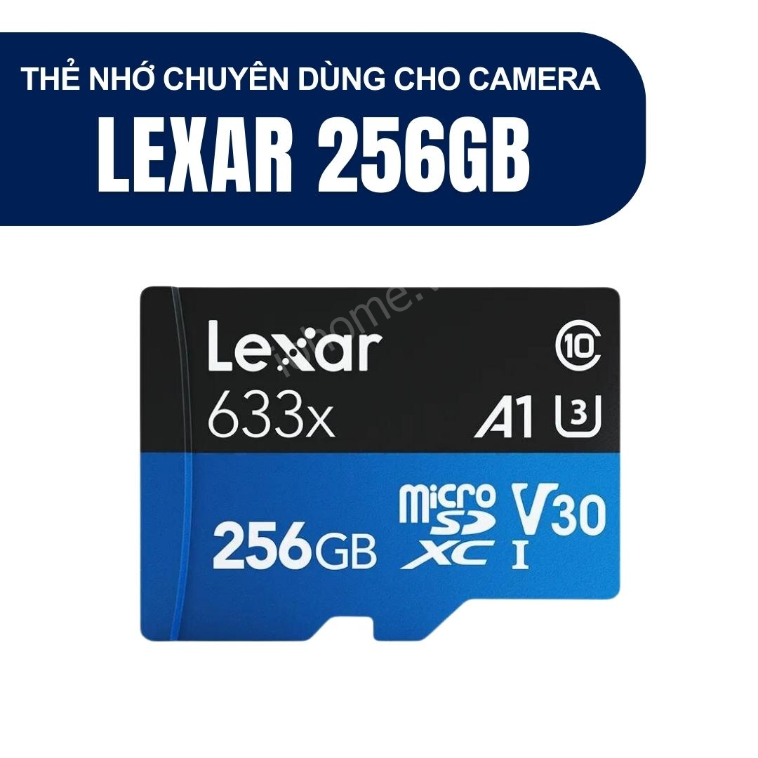 Thẻ Nhớ MicroSDXC Lexar U3 V30 A2 258GB 633x 95MB/s - Chuyên dùng cho Camera